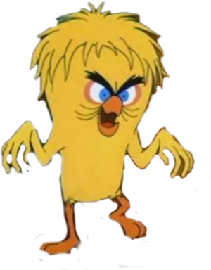 Angry Tweety Bird Cartoon PNG Image