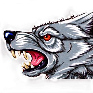 Angry Wolf Mascot PNG 06112024 PNG image with transparent background