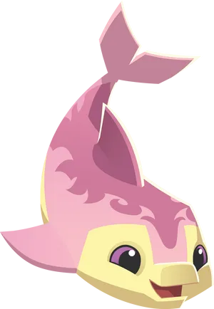 Animal_ Jam_ Pink_ Fox_ Character PNG Image