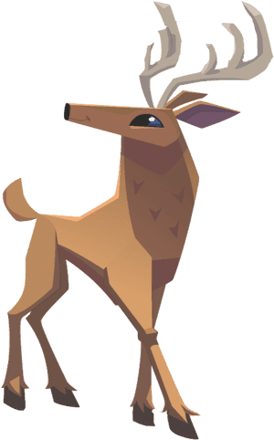 Animal Jam Deer Sloth Common Ostrich - Deer Animal Jam Animals, HD Png Download PNG with transparent background