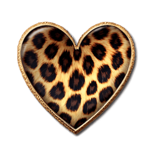 Animal Print Heart PNG 06252024 PNG with transparent background