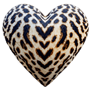 Animal Print Heart PNG tsb PNG with transparent background