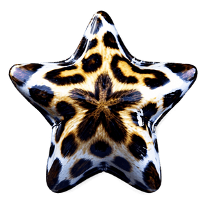 Animal Print Star PNG sqg PNG with transparent background