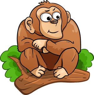 Animasi Monyet Dipohon, HD Png Download PNG image with transparent background