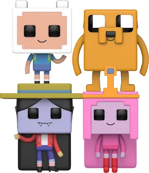 Animated Adventure Characters PNG Image