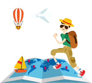 People Traveling Png - Transparent Background Travel Clipart, Png Download PNG image with transparent background