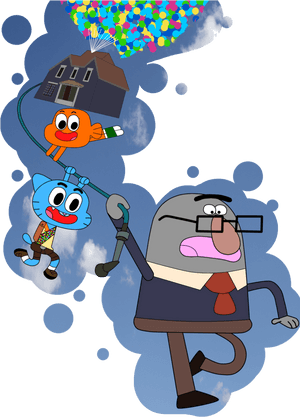 Amazing World Of Gumball Up, HD Png Download PNG image with transparent background