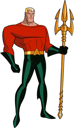 Clip Art Aquaman Cartoon - Justice League Aquaman Cartoon, HD Png Download PNG image with transparent background