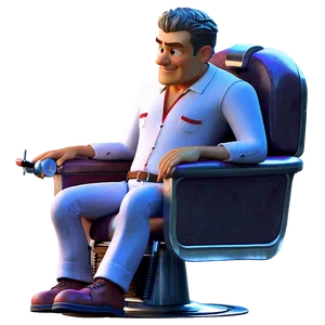 Animated Barber Character Png Nmk PNG Image