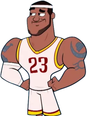 Animated Basketball Player23 PNG Image