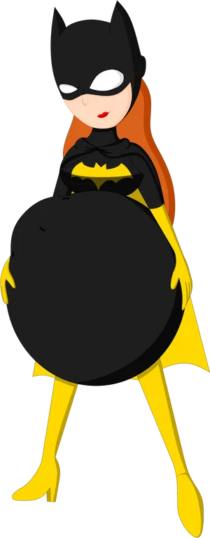 Animated Batgirl Pose.png PNG Image