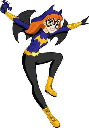 Animated Batgirlin Action.png PNG Image