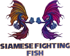 Animated Betta Fish High Five PNG Image