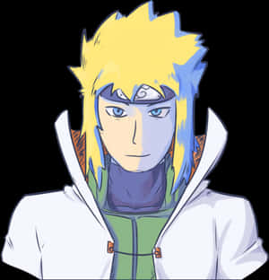 Animated Blonde Haired Character PNG image with transparent background