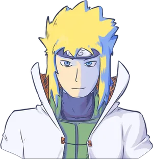 Animated Blonde Haired Character PNG Image