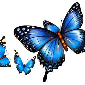 Animated Blue Butterflies Png Mun19 PNG Image