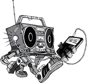 Transparent Boombox Png - Boombox Hip Hop Vector, Png Download PNG image with transparent background