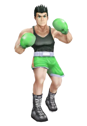 Animated Boxer Character Pose PNG Image