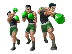 Animated Boxer Poses PNG Image