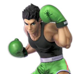 Animated Boxer Readyto Fight PNG Image