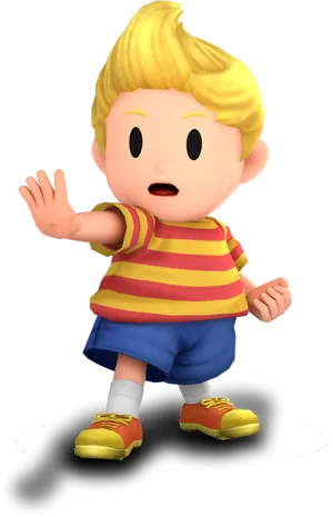 Animated Boy Waving Hello PNG Image