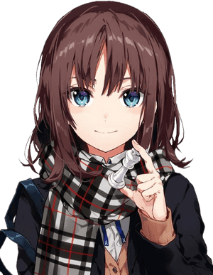 Anime Girl With Brown Hair And Blue Eyes, HD Png Download PNG