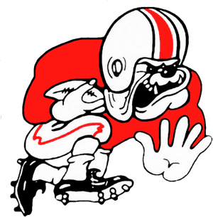 Animated Bulldog Football Mascot PNG image with transparent background