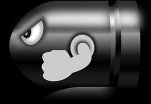 Animated Bullet Character PNG with transparent background