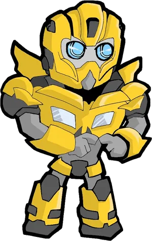 Animated Bumblebee Character Illustration PNG Image