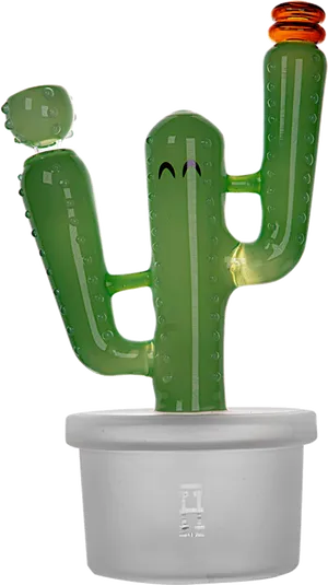 Animated Cactusin Pot PNG Image