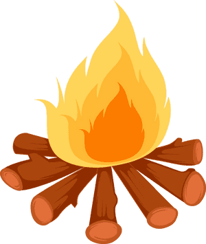 Black And White Campfire Clipart - Diagram Of Chemical Change, HD Png Download PNG image with transparent background