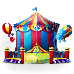 Animated Carnival Tent Scene Png 06282024 PNG Image