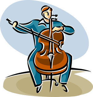 Banner Transparent Library Cello Clipart Classical - Cello, HD Png Download PNG