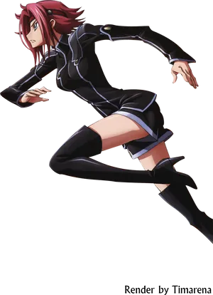 Animated Character Action Pose PNG Image