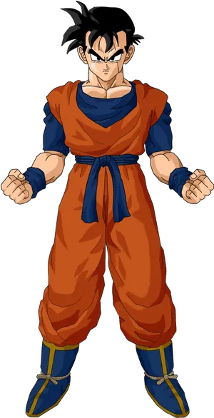 Animated_ Character_ Gohan_ Ready_for_ Battle PNG Image