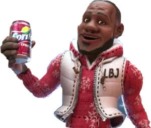 Animated Character Holding Cranberry Sprite PNG Image