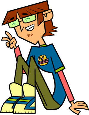 Total Drama Harold Peace Sign - Total Drama Harold Png, Transparent Png PNG image with transparent background