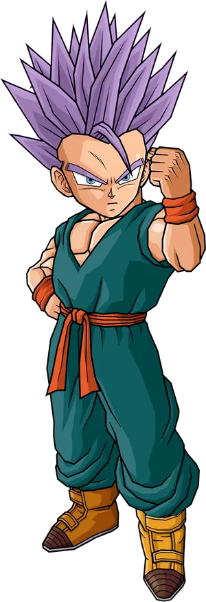 Animated Character Readyfor Battle PNG Image