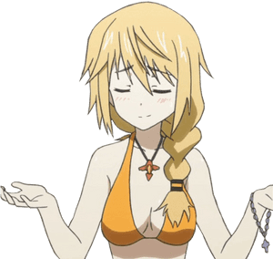 Anime Girl Shrugging Shoulders, HD Png Download PNG image with transparent background