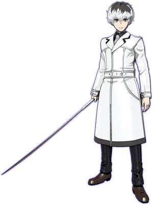 Animated Character With Blue Sword PNG image with transparent background