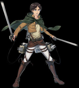 Animated Character With Swordand Gear PNG image with transparent background