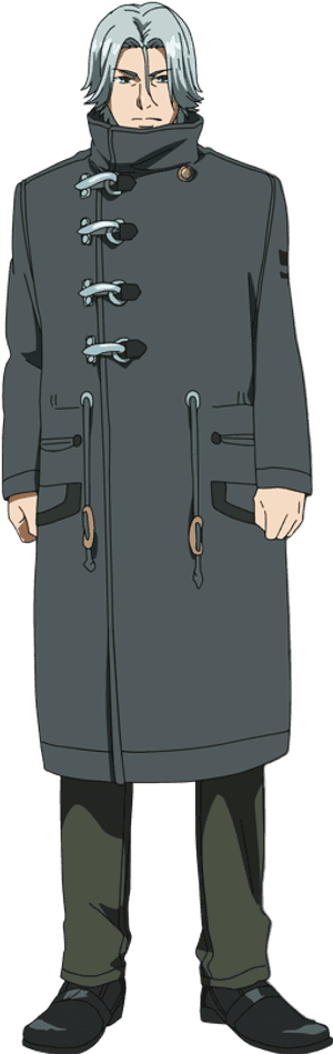 Animated Characterin Military Uniform PNG image with transparent background