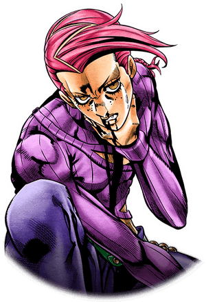 Animated Characterin Purple Suit PNG with transparent background