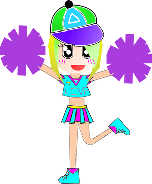 Girl Cheerleaders Cartoon, HD Png Download PNG image with transparent background