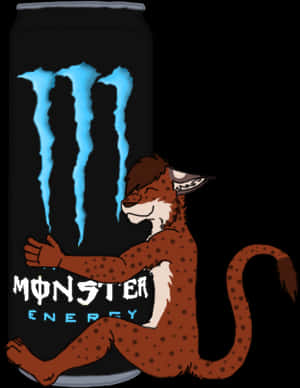 Animated Cheetah Monster Energy Drink PNG