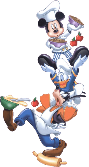 Animated Chef Duo Fun PNG with transparent background