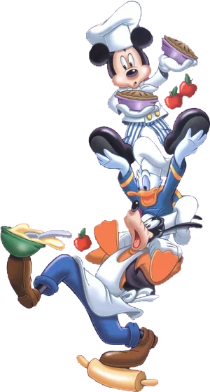 Animated Chef Duo Fun PNG Image