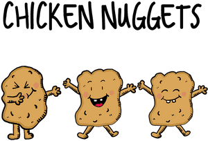 Chicken Nuggets, Nuggets, Fried Chicken, Snack, Fries - Gambar Nugget Ayam Kartun, HD Png Download PNG