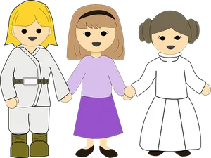 Animated Children Costumes Star Wars PNG Image