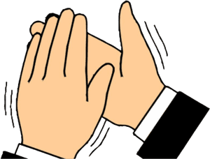 Animated Clapping Hands PNG image with transparent background